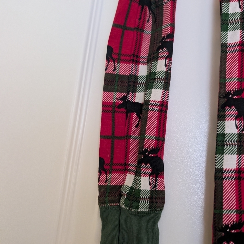 Little Blue House Red Plaid One-Piece Pajamas Size 12 - Picture 4 of 7